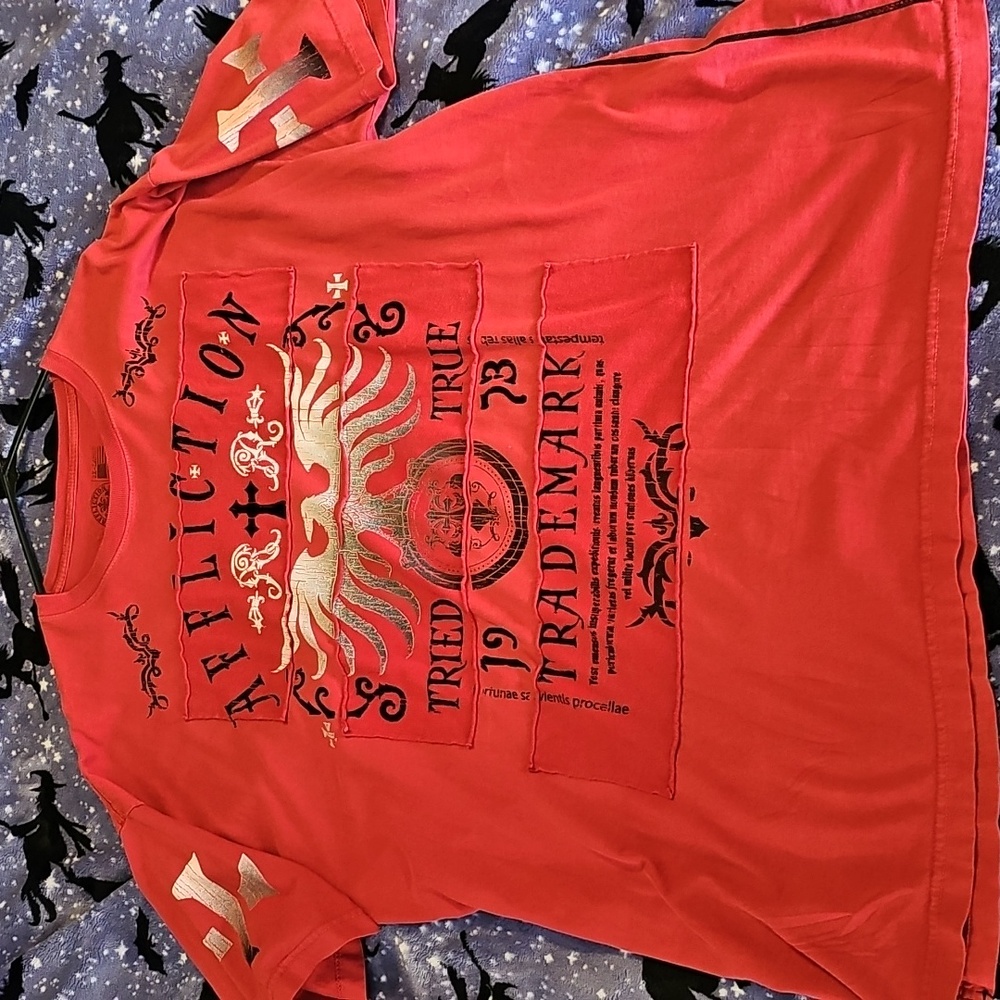 Affliction Mens T- Shirt Size XXL